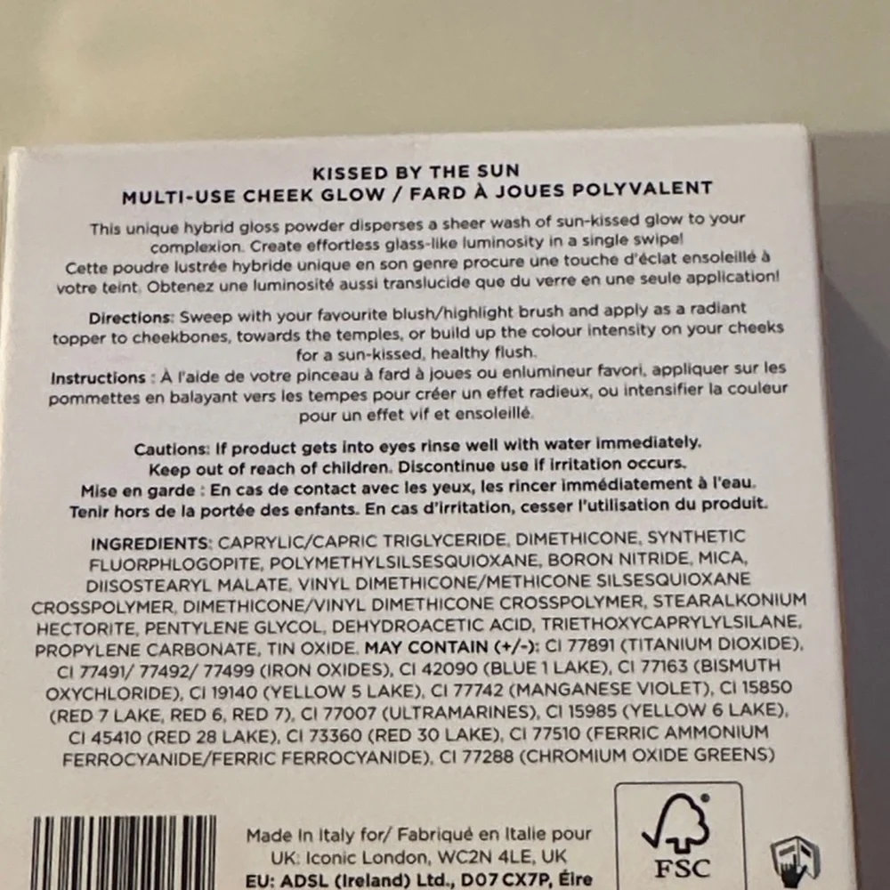 🆕 ICONIC London Multi-Use Cheek Glow - Cream - BRAND NEW!
